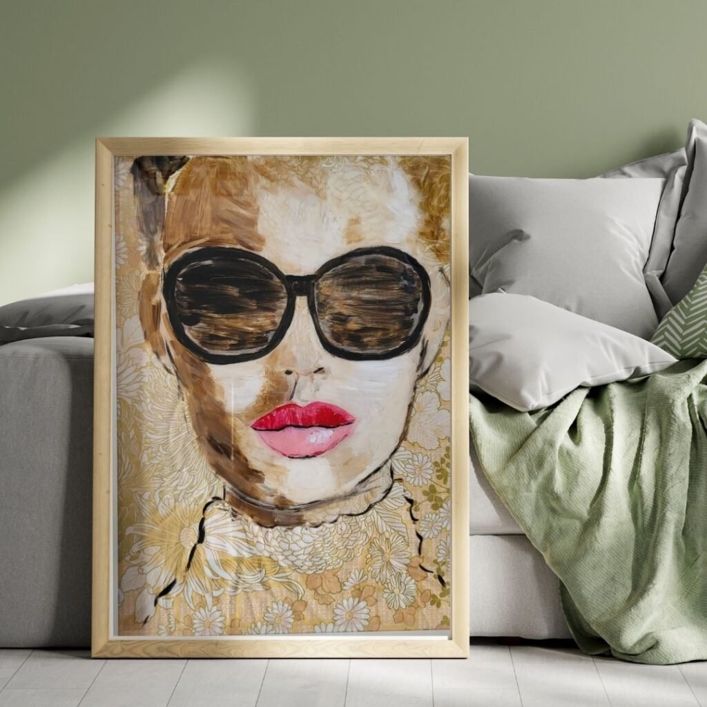 grey minimalist art wall frame mockup instagram post (4)